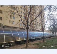 北部时光车棚施工