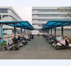 电动车膜结构车棚案例